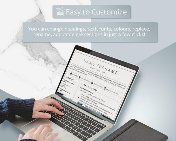 Resume Template Professional Resume Template Word Google Docs Creative Resume Template Clean Modern Executive Resume CV Template - Image 4