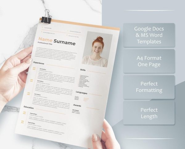 Executive Resume Template Word CV Google Docs CV Template Professional Resume Template Modern CV Template Minimal - Image 3