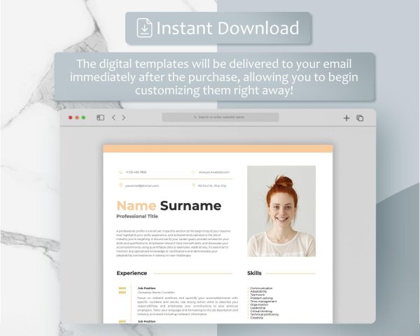 Executive Resume Template Word CV Google Docs CV Template Professional Resume Template Modern CV Template Minimal - Image 5