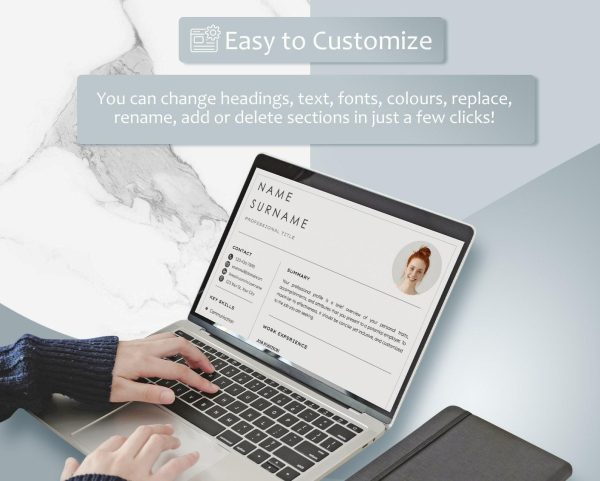 Resume Template Word Google Docs Professional Resume CV Template Modern Resume Minimalist Resume CV Resume - Image 4