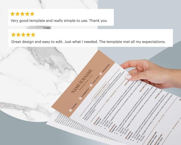 ATS Resume Template for Word Google Docs ATS Friendly Resume Modern Resume CV Minimalist Resume Standard Resume Template - Image 6