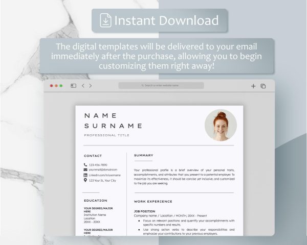 Executive Assistant Resume for Google Docs Word Admin Assistant Resume Template with Matching Cover Letter Resume Writing Guide - Image 5