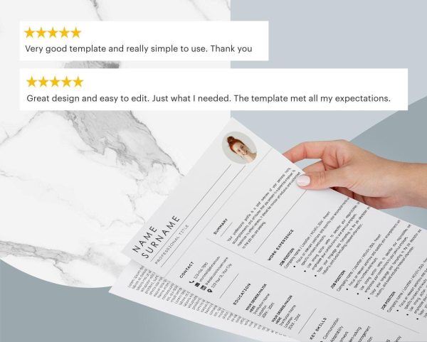 Executive Assistant Resume Template for Google Docs  Word - Creative CV Design for Administrative  Virtual Assistants - Fully Customizable - Image 6