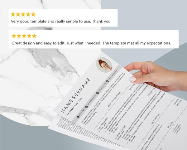 Professional CV Template for Google Docs  Word - Modern Executive Resume Design 2023 with Free Cover Letter  LinkedIn Templates - Image 6