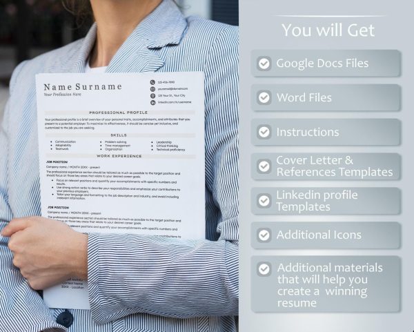 Editable Google Docs Resume Template – Enhance Your Professional Profile with Ease - Image 2