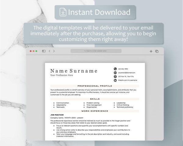 Editable Google Docs Resume Template – Enhance Your Professional Profile with Ease - Image 5