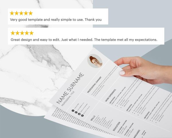 CV Template Photo Resume Template Word Resume Google Docs Resume Template With Picture Modern Executive Resume Professional - Image 6