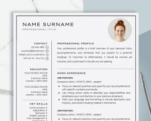 Resume Template Google Docs Word & CV Professional Executive Resume Cover Letter Creative Resume Template Modern CV Template