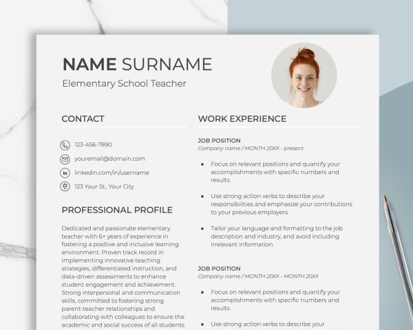 Resume Template Student CV Template College Resume Template College Application Resume Academic Resume High School Resume Student CV