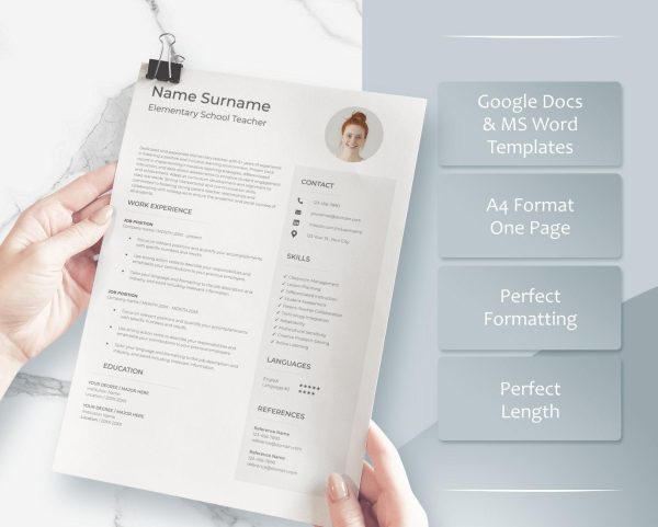 Resume Google Doc Cv Google Docs Bundle Word Resumes Cv Template CV Creative Executive Professional Modern Clean Simple Best Seller - Image 3