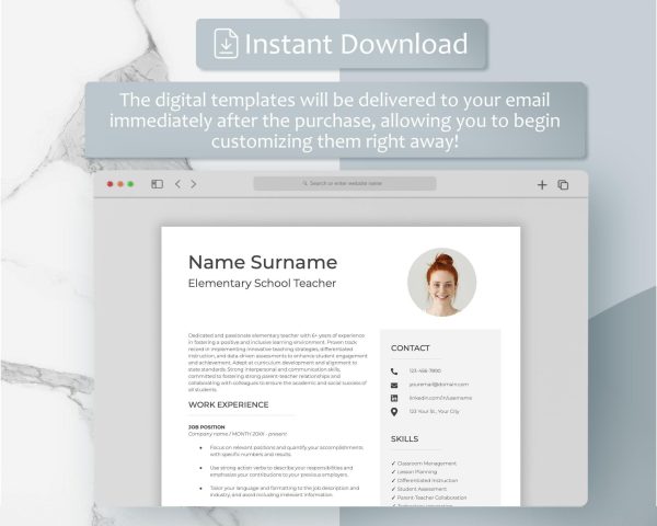Resume Google Doc Cv Google Docs Bundle Word Resumes Cv Template CV Creative Executive Professional Modern Clean Simple Best Seller - Image 5