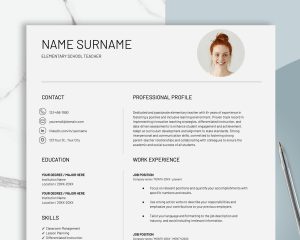 Google Docs Word Resume Template Cover Letter References Resume Template Professional CV Template Resume Template with Photo