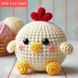 No Sew Amigurumi Chicken crochet Rooster crochet bird pattern