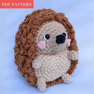 No Sew Fidget Hedgehog Crochet Pattern DPF Downloadable Crochet Fidget Toy Pattern