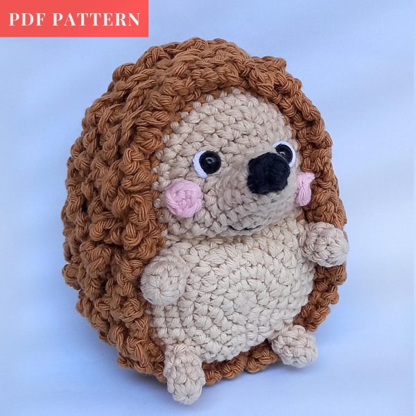 No Sew Fidget Hedgehog Crochet Pattern DPF Downloadable Crochet Fidget Toy Pattern