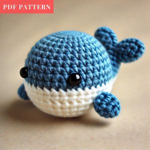 No Sew Diy Crochete Pattern Amigurumi Whale