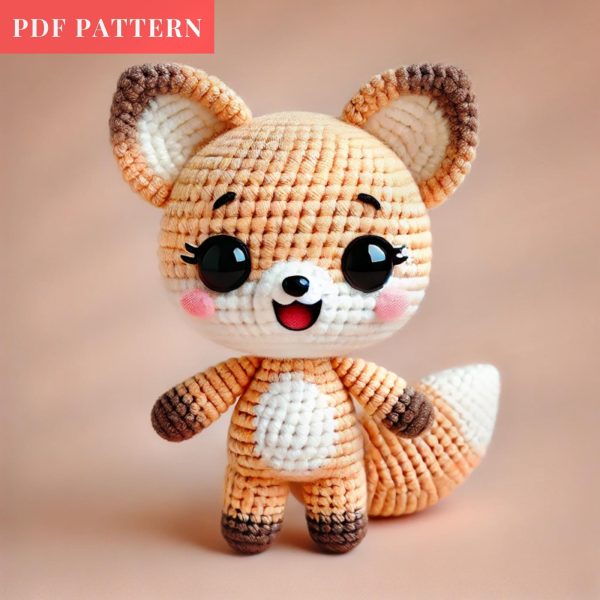 No sew anime animal fox amigurumi crochet pattern